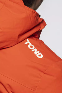 Thumbnail for Chic Red Water-Repellent Hooded Jacket