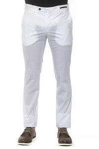 Thumbnail for Chic White Super Slim Men's Trousers
