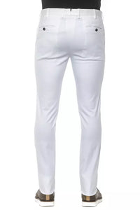 Thumbnail for Chic Super Slim White Trousers for Men