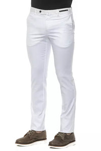 Thumbnail for Chic Super Slim White Trousers for Men