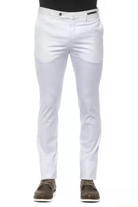 Thumbnail for Chic Super Slim White Trousers for Men