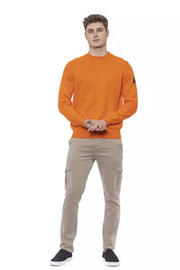 Thumbnail for Elegant Crewneck Cotton Sweater in Orange