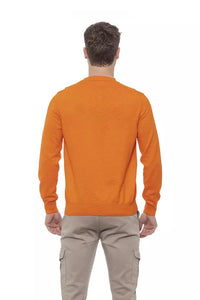Thumbnail for Elegant Crewneck Cotton Sweater in Orange