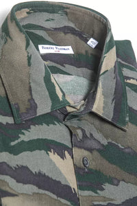 Thumbnail for Green Cotton Medium Slim Collar Shirt