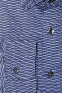 Thumbnail for Elegant Blue Cotton Slim Collar Shirt