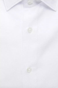 Thumbnail for Elegant White Slim-Fit Cotton Shirt