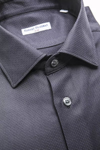 Thumbnail for Elegant Medium Slim Collar Men's Blue Shirt
