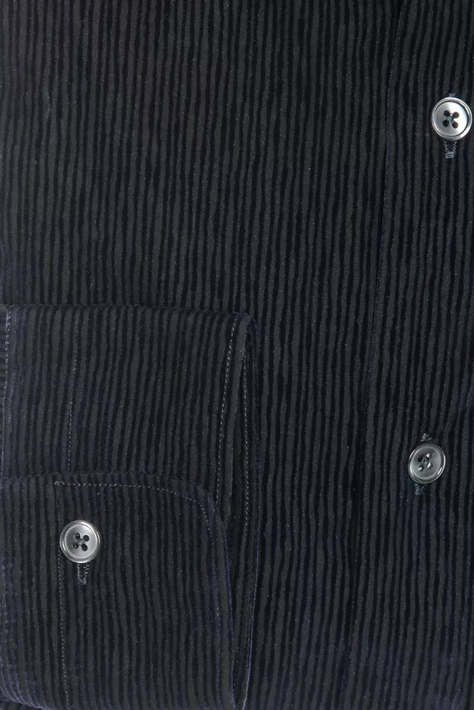 Sleek Medium Slim Collar Cotton Shirt
