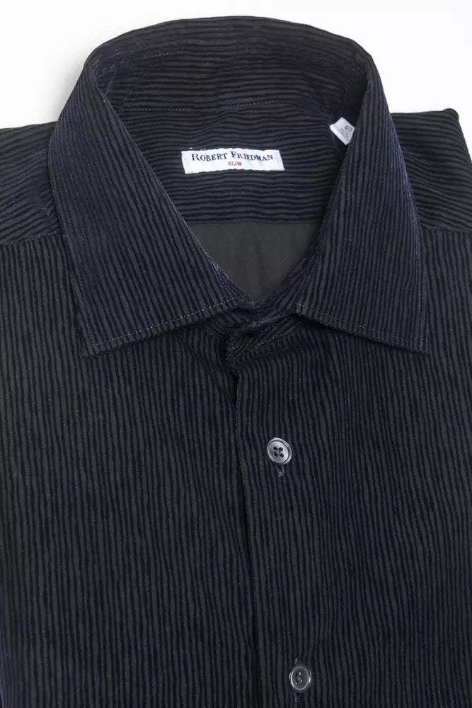 Sleek Medium Slim Collar Cotton Shirt