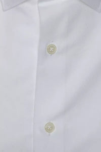 Thumbnail for Elegant White Cotton Slim Shirt for Men