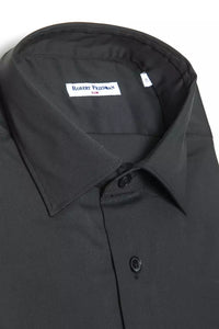 Thumbnail for Elegant Slim Collar Medium Shirt in Gray