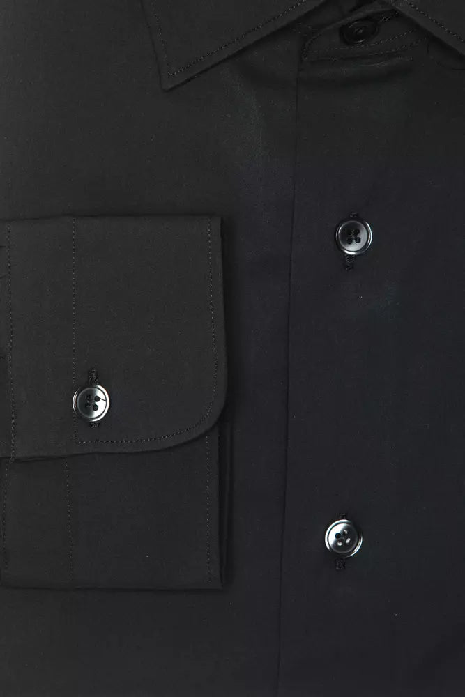 Elegant Slim Collar Medium Shirt in Gray