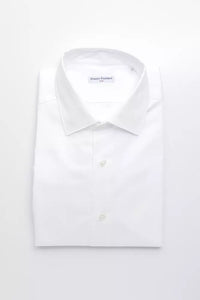 Thumbnail for Elegant White Cotton Slim Collar Shirt