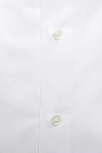 Thumbnail for Elegant White Cotton Slim Collar Shirt