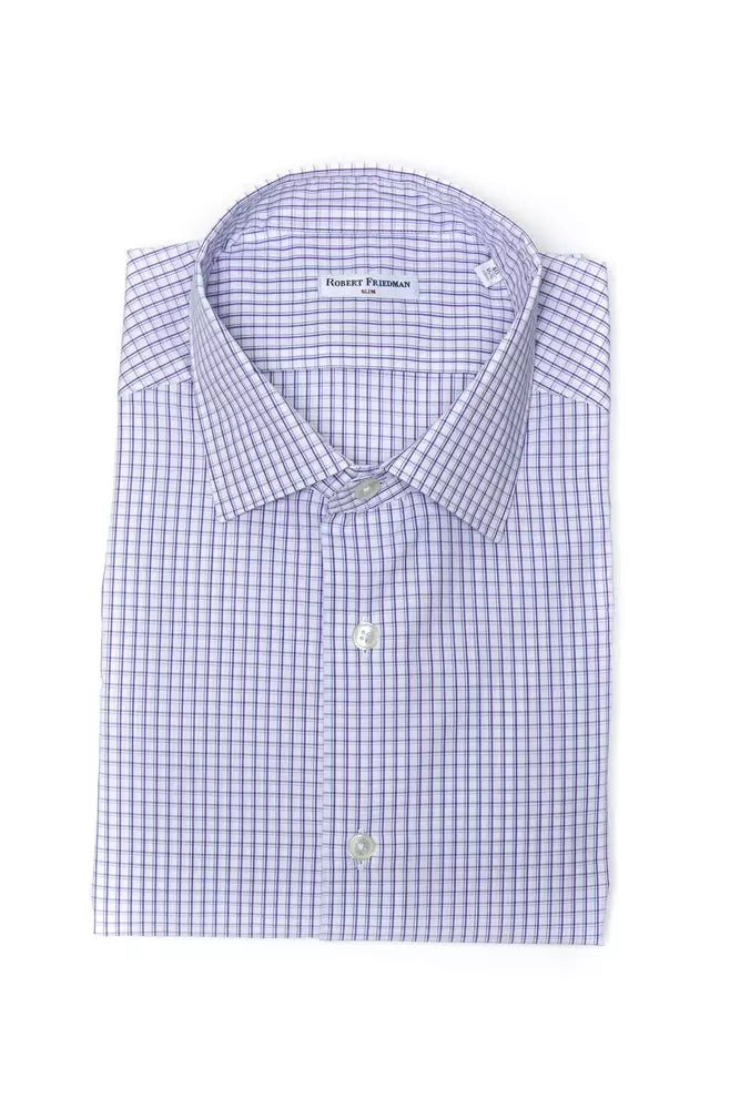 Elegant Burgundy Cotton Slim Shirt