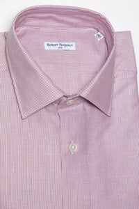 Thumbnail for Chic Pink Cotton Slim Collar Shirt
