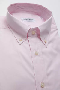 Thumbnail for Elegant Pink Cotton Button-Down Shirt