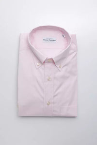 Thumbnail for Elegant Pink Cotton Button-Down Shirt