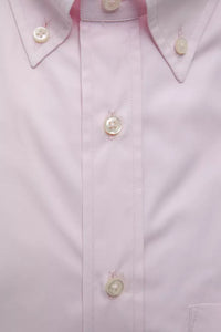 Thumbnail for Elegant Pink Cotton Button-Down Shirt