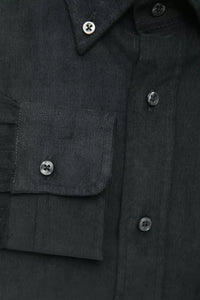 Thumbnail for Elegant Black Button-Down Cotton Shirt