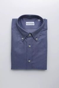 Thumbnail for Elegant Blue Cotton Button Down Shirt