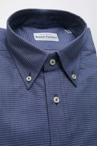 Thumbnail for Elegant Blue Cotton Button Down Shirt