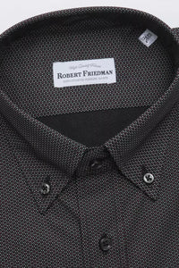 Thumbnail for Elegant Cotton Button-Down Shirt in Black