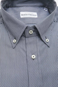 Thumbnail for Elegant Blue Cotton Button-Down Shirt