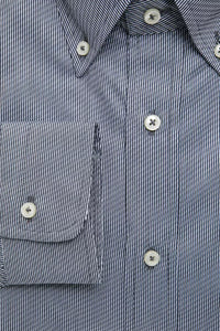 Thumbnail for Elegant Blue Cotton Button-Down Shirt