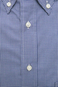 Thumbnail for Elegant Blue Cotton Button-Down Shirt