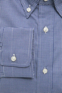 Thumbnail for Elegant Blue Cotton Button-Down Shirt