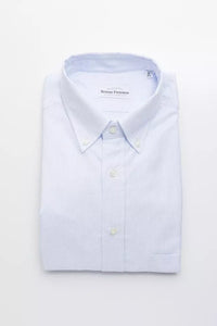 Thumbnail for Elegant Light Blue Cotton Button-Down Shirt