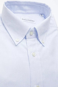 Thumbnail for Elegant Light Blue Cotton Button-Down Shirt