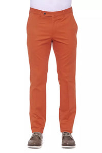 Thumbnail for Elegant Red Cotton Blend Trousers for Men