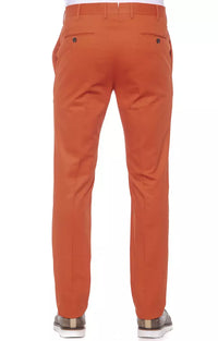 Thumbnail for Elegant Red Cotton Blend Trousers for Men