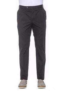 Thumbnail for Elegant Pleated Black Cotton Trousers