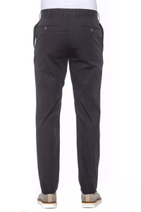 Thumbnail for Elegant Pleated Black Cotton Trousers