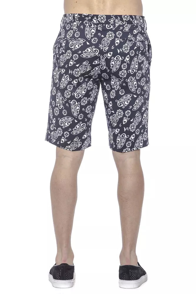 Elegant Blue Bermuda Shorts for Men