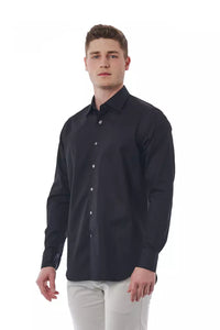 Thumbnail for Elegant Black Cotton Italian Shirt