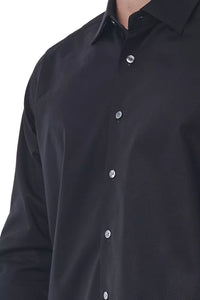 Thumbnail for Elegant Black Cotton Italian Shirt