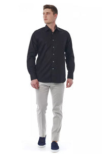 Thumbnail for Elegant Black Cotton Italian Shirt