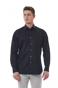 Thumbnail for Elegant Black Cotton Italian Shirt