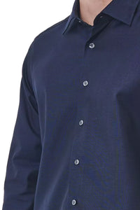 Thumbnail for Elegant Blue Regular Fit Italian Collar Shirt