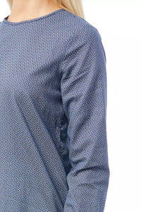 Thumbnail for Geometric Round Neck Cotton Blouse