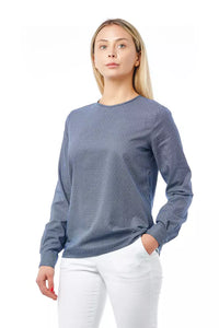 Thumbnail for Geometric Round Neck Cotton Blouse