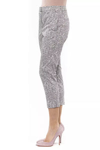 Thumbnail for Chic Adherent White Ankle Trousers