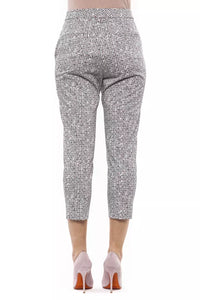 Thumbnail for Chic Adherent White Ankle Trousers
