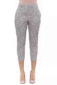 Thumbnail for Chic Adherent White Ankle Trousers