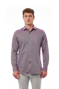 Thumbnail for Burgundy Slim Fit French Collar Shirt