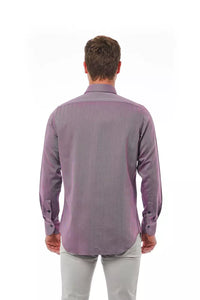 Thumbnail for Elegant Burgundy Italian Collar Shirt